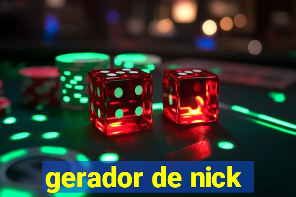 gerador de nick